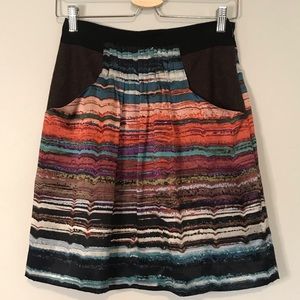 Hype Women’s Multi-Color Silk Skirt Size 4